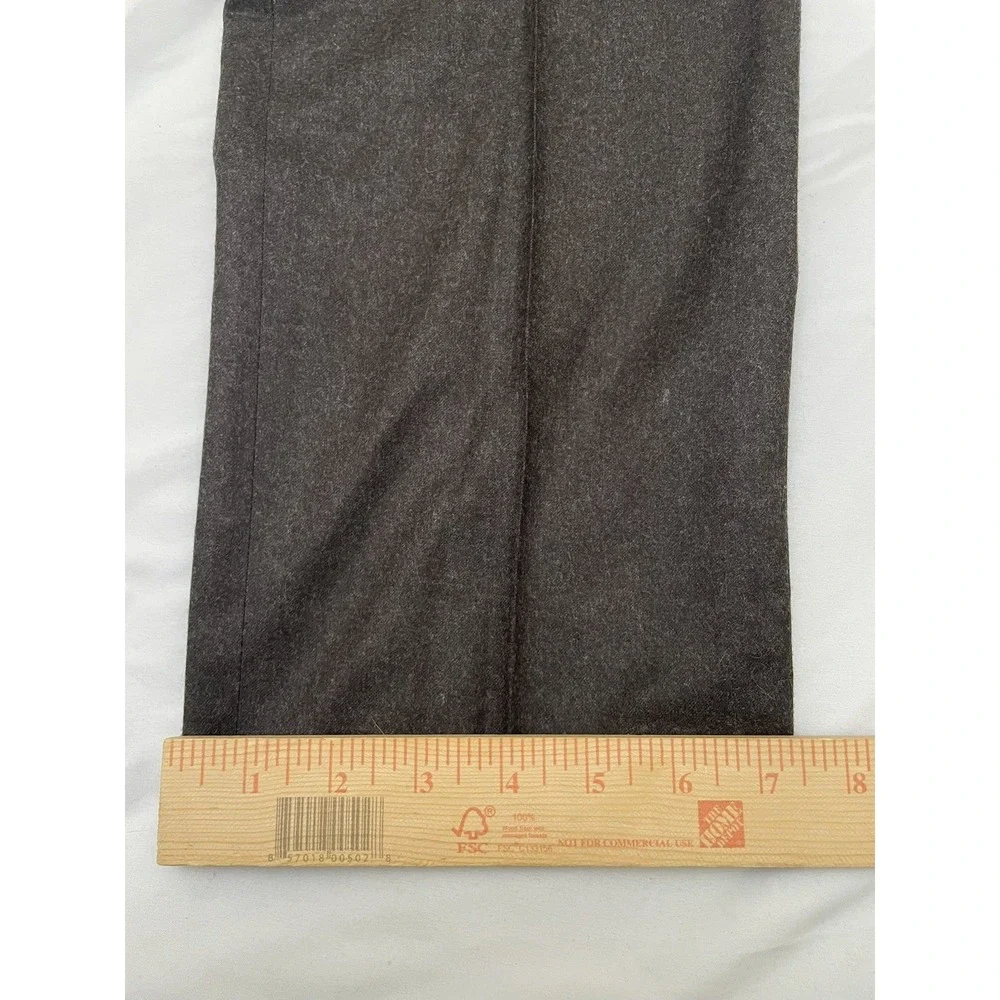 Brooks Brothers Milano 100% Wool Pleated Dress Pants Men's 36x28 Brown